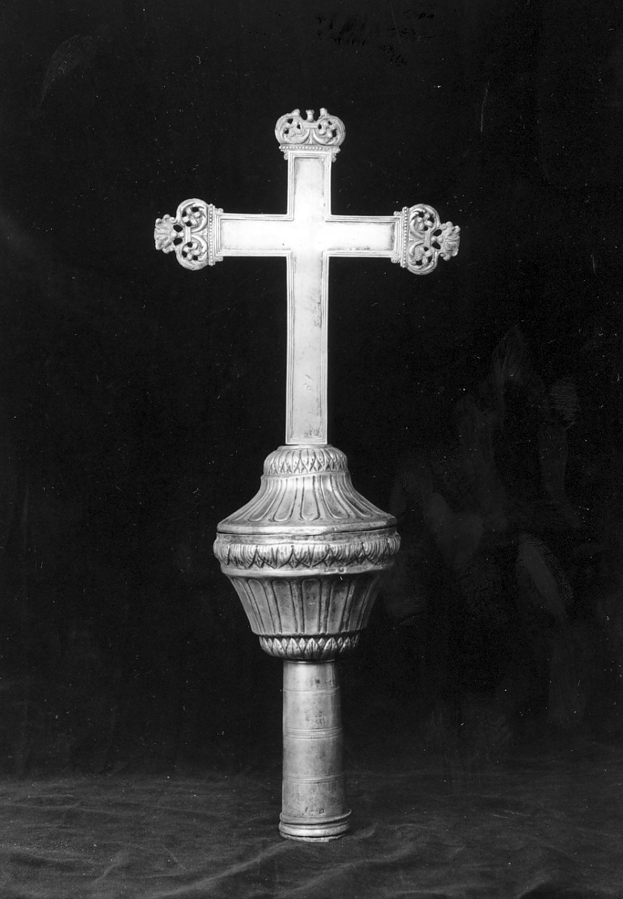 croce processionale, opera isolata - bottega napoletana (sec. XIX)