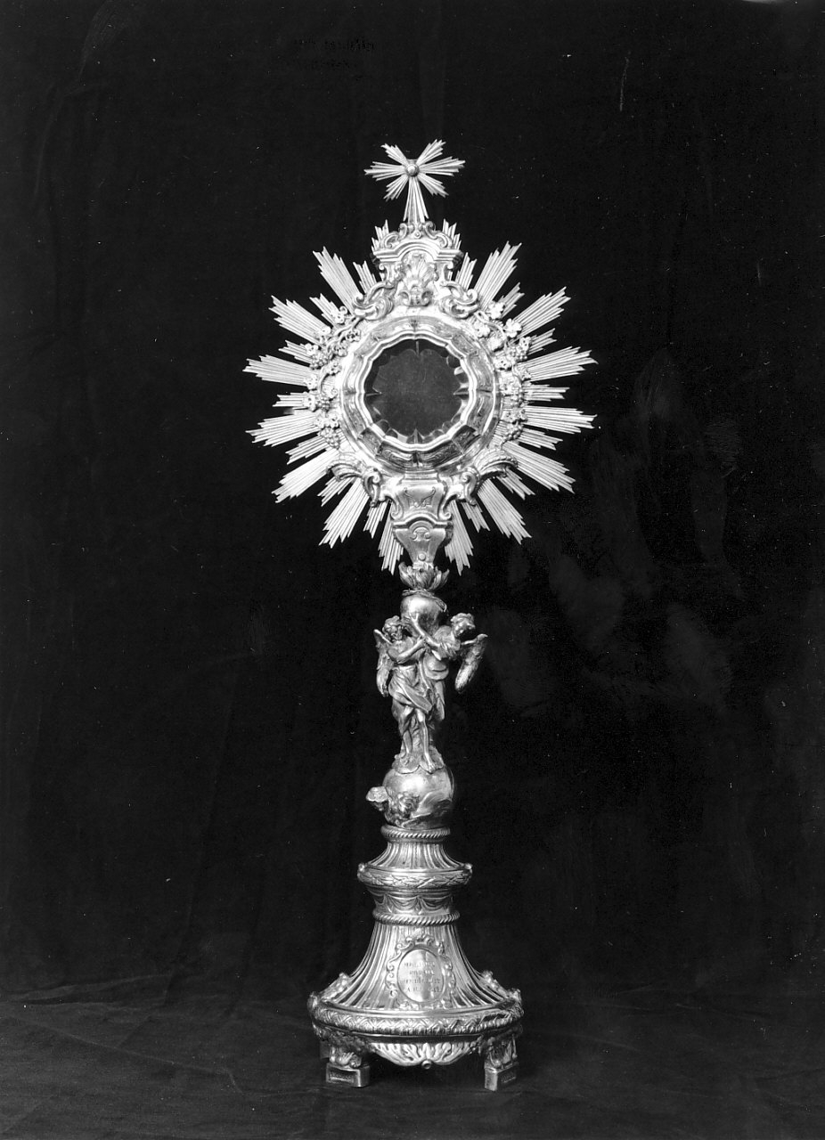 ostensorio - a raggiera, opera isolata - bottega napoletana (sec. XVIII)