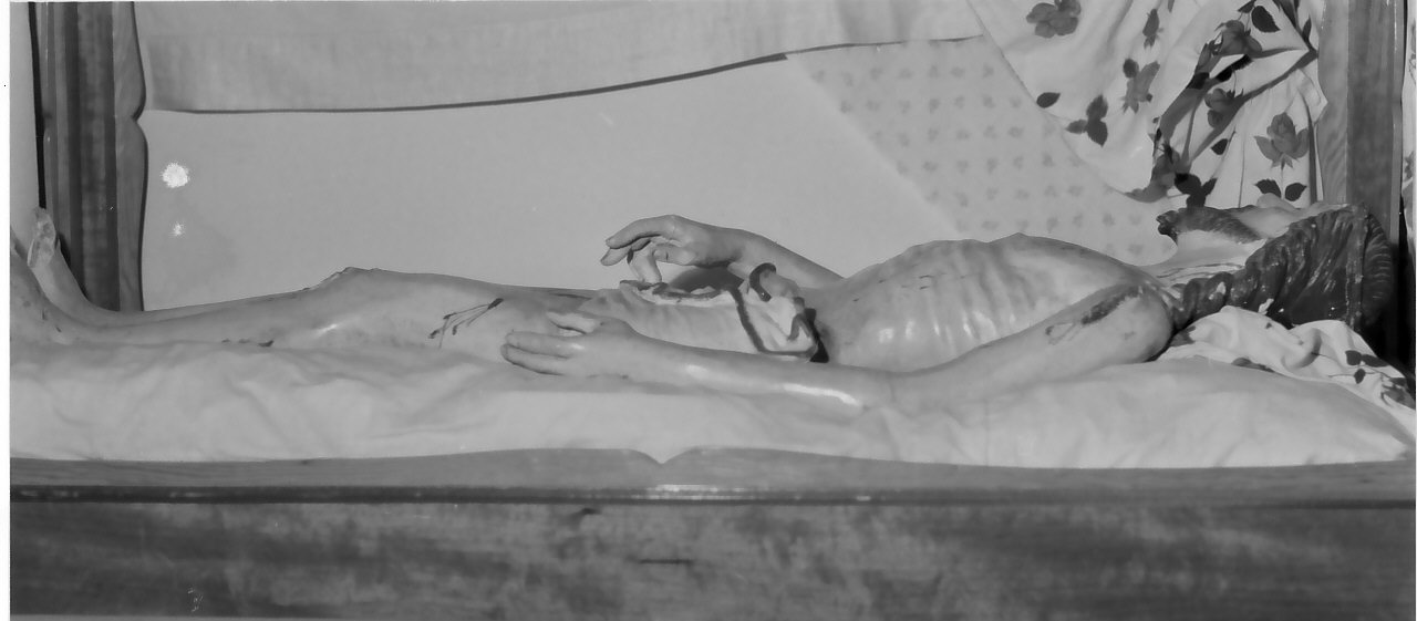 Cristo morto (statua, opera isolata) - bottega Italia meridionale (fine sec. XIX)