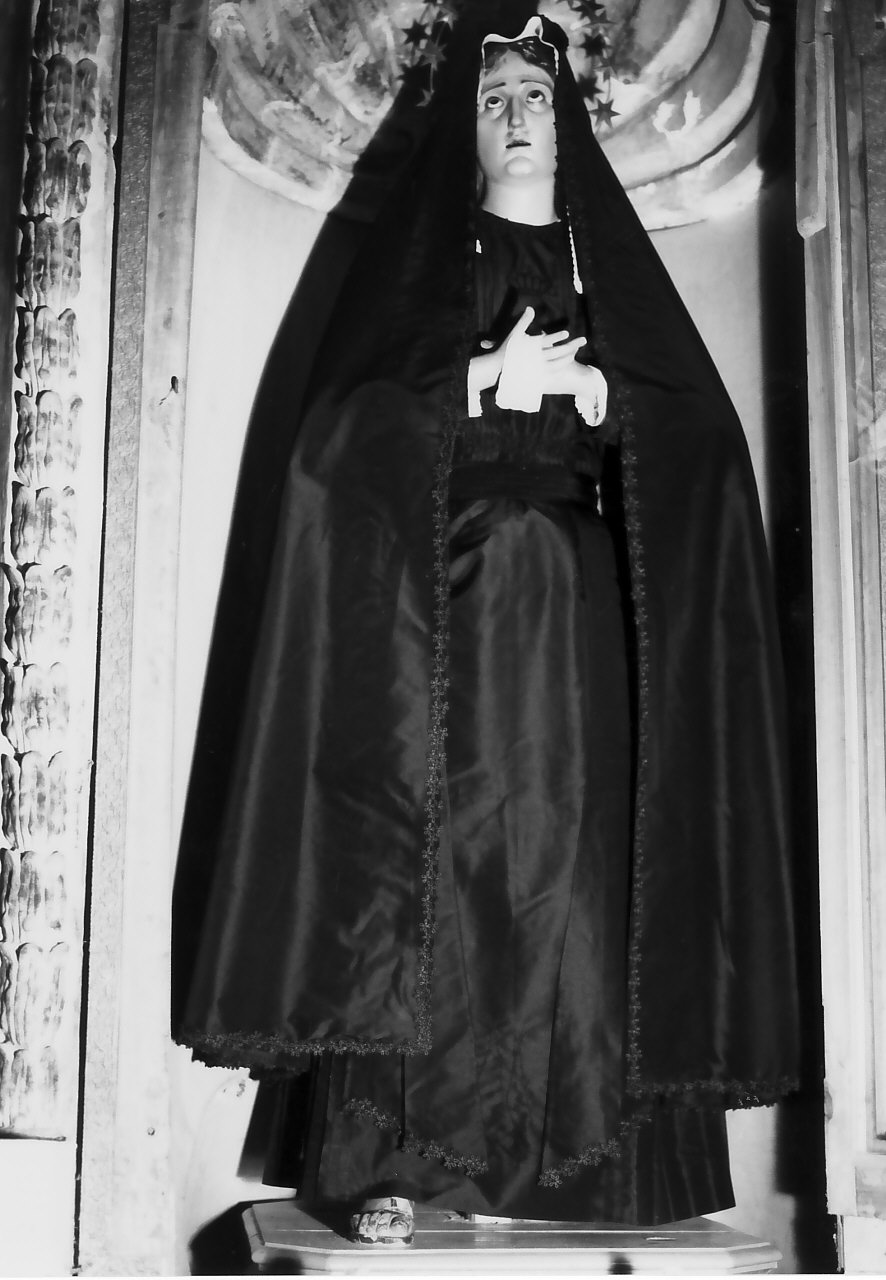 Madonna Addolorata (manichino, opera isolata) - bottega Italia meridionale (fine sec. XVIII)