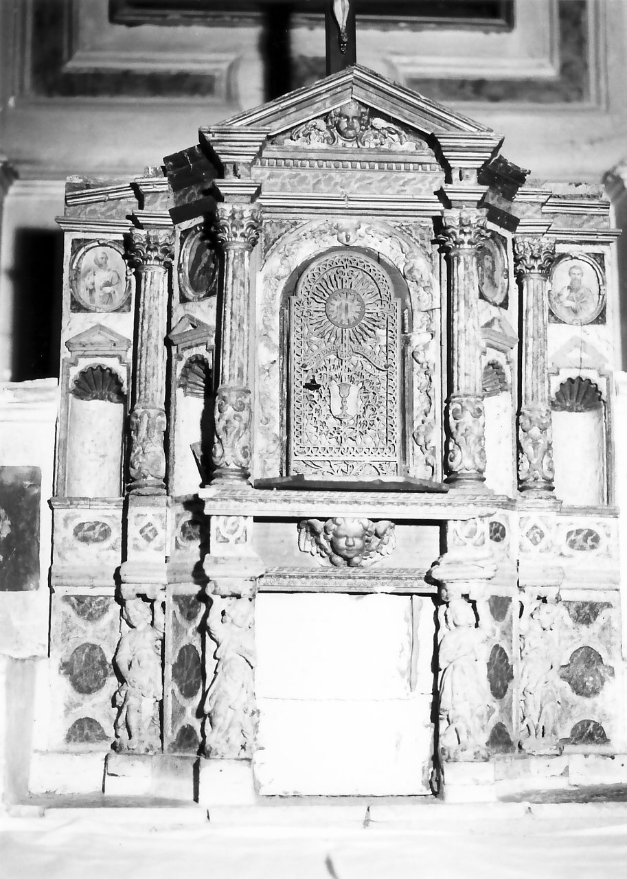 tabernacolo - a tempietto, opera isolata - bottega Italia meridionale (seconda metà sec. XVIII)