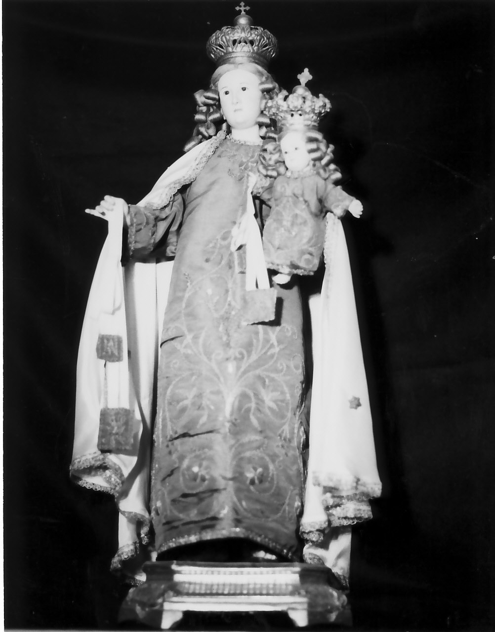 Madonna del Carmelo (manichino, opera isolata) - bottega Italia meridionale (fine sec. XVIII)