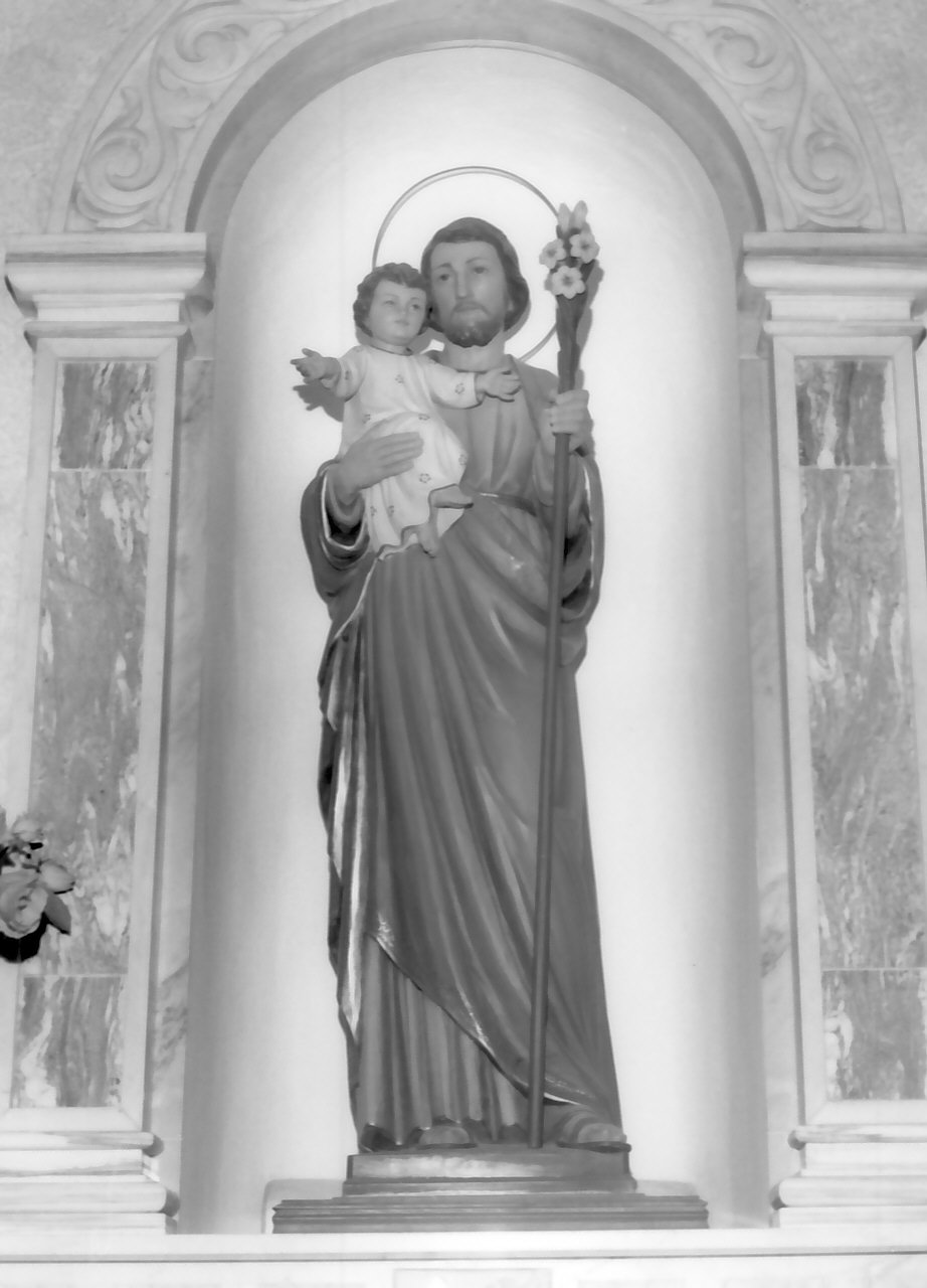 San Giuseppe e Gesù Bambino (statua) - bottega Italia meridionale (fine/inizio secc. XIX/ XX)