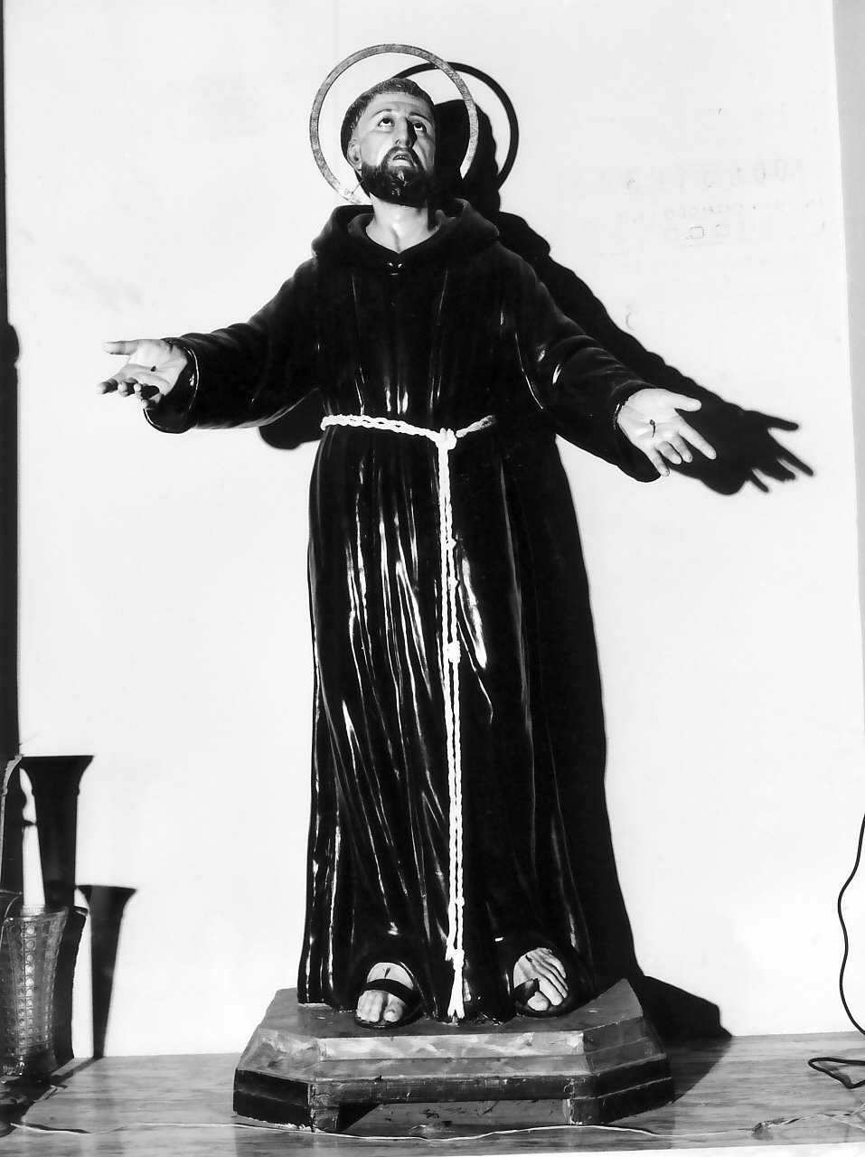 San Francesco d'Assisi (statua, opera isolata) - bottega Italia meridionale (sec. XIX)