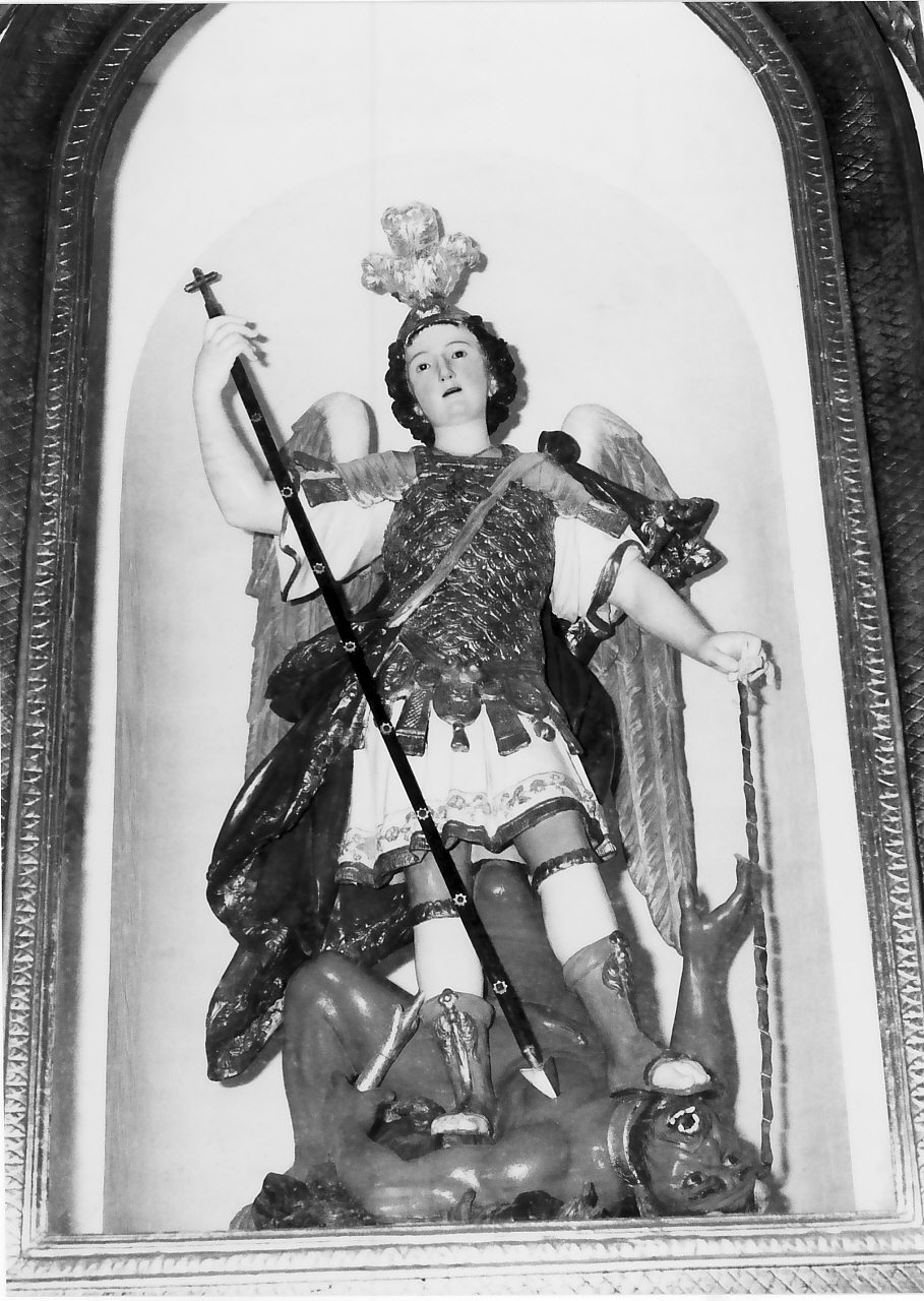 San Michele Arcangelo (statua) - bottega Italia meridionale (fine/inizio secc. XVIII/ XIX)