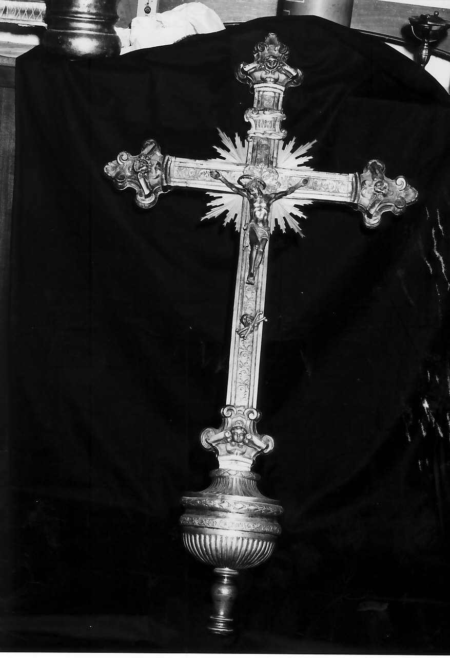 croce processionale - bottega napoletana (sec. XIX)