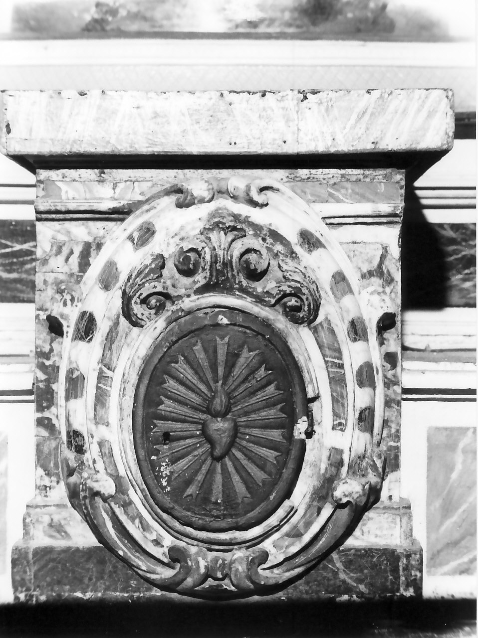 tabernacolo, elemento d'insieme - bottega calabrese (sec. XIX)