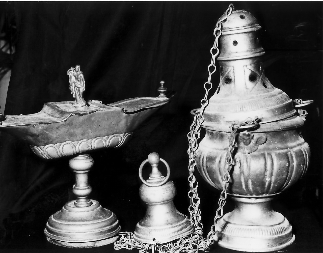 servizio per incensazione, insieme - bottega calabrese (sec. XIX)