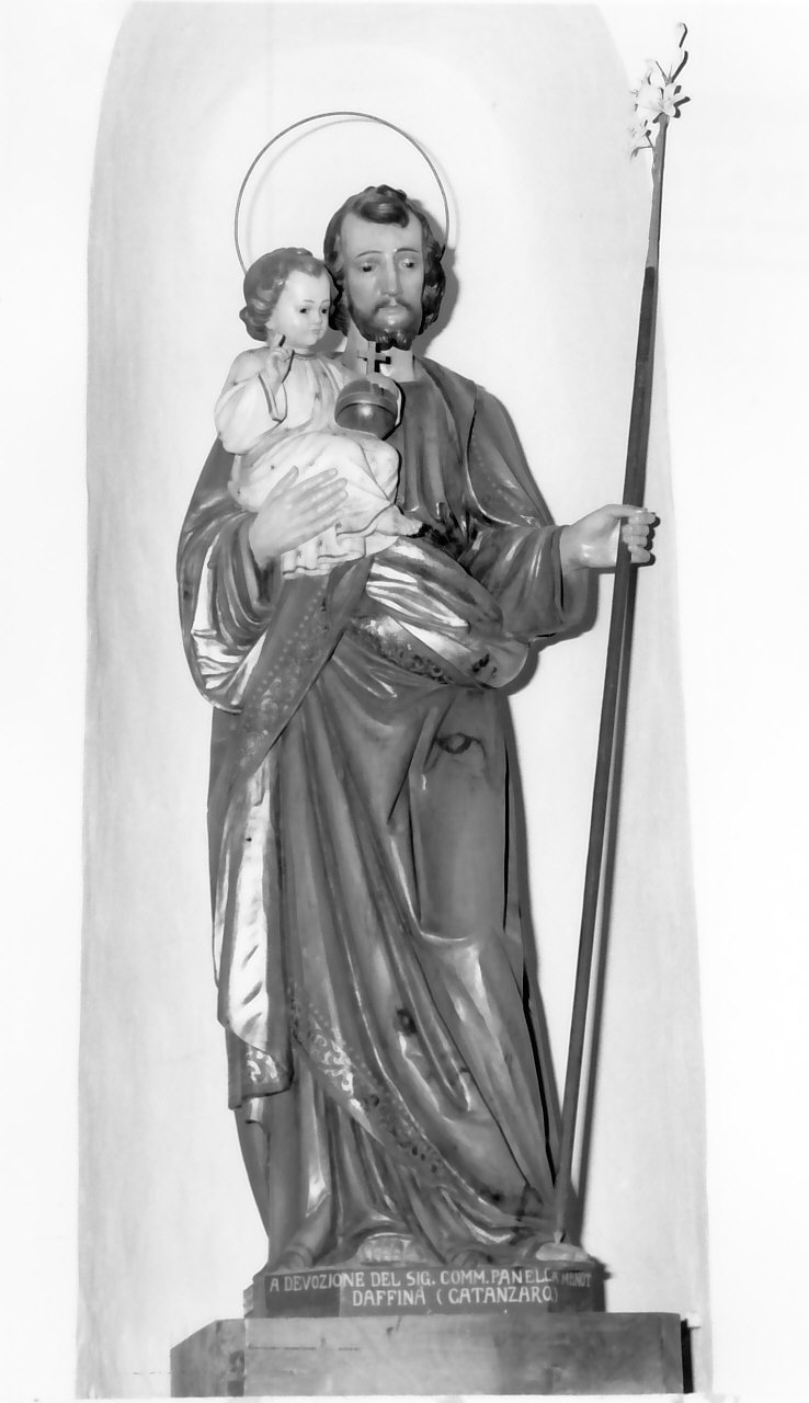 San Giuseppe e Gesù Bambino (statua, opera isolata) - bottega Italia settentrionale (prima metà sec. XX)