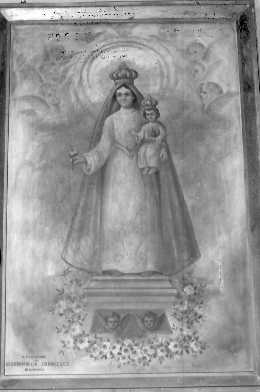 Madonna con Bambino (dipinto, opera isolata) - ambito calabrese (sec. XX)