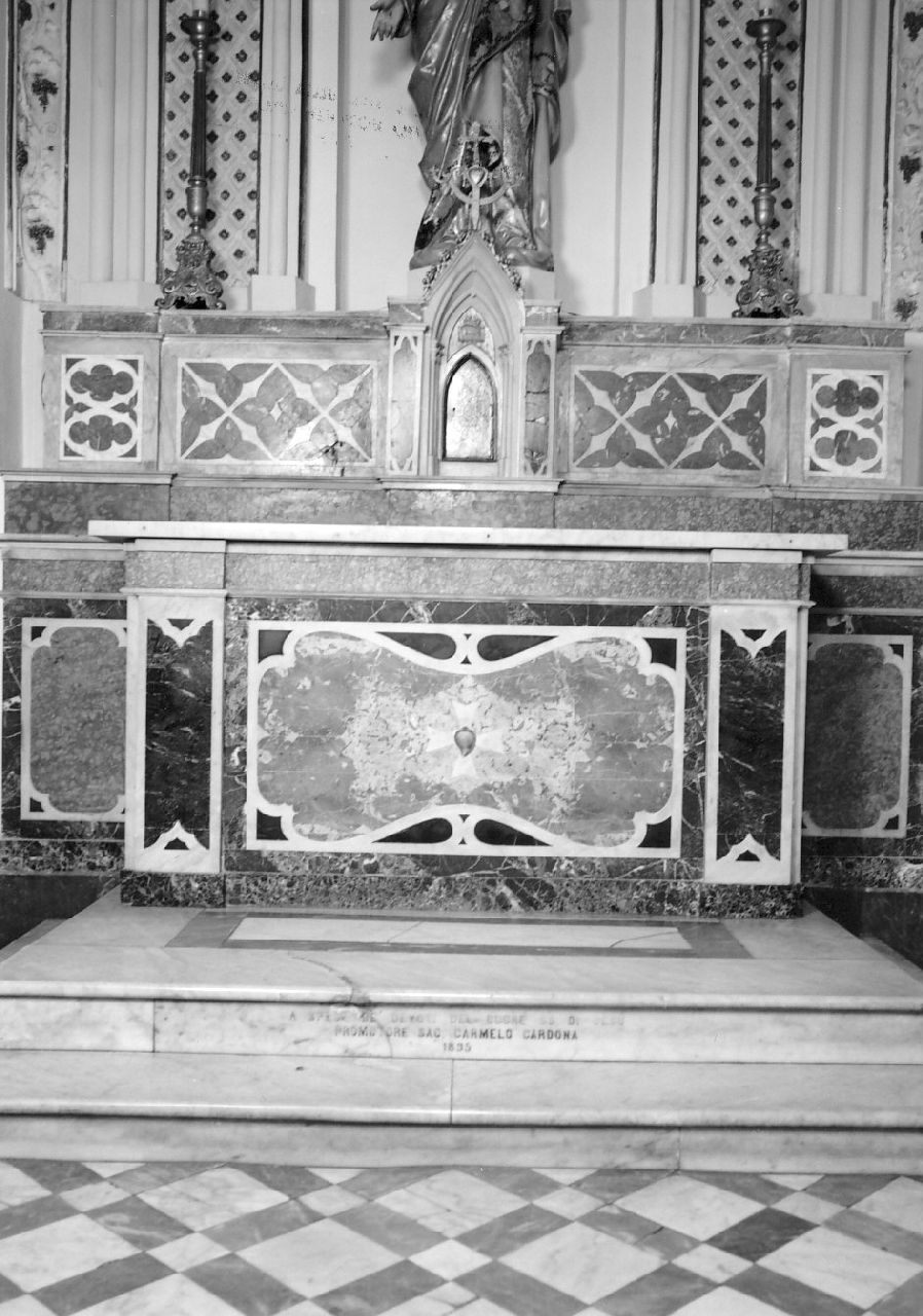 altare, opera isolata - bottega calabrese (sec. XIX)