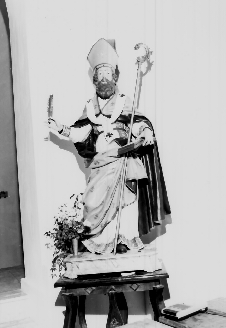 San Basilio Magno (statua, opera isolata) - bottega Italia meridionale (sec. XVIII)