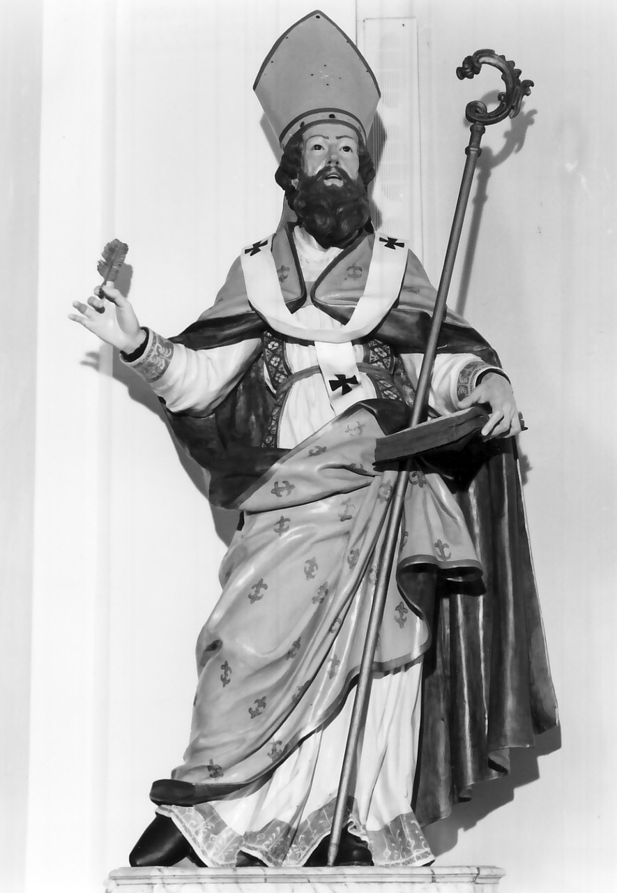 San Basilio Magno (statua, opera isolata) - bottega Italia meridionale (sec. XVIII)