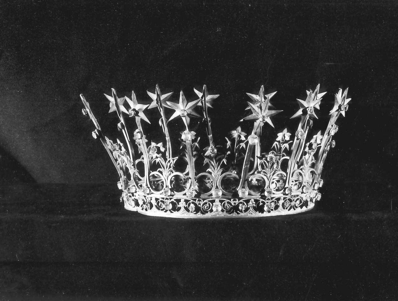 corona da statua, opera isolata - bottega Italia meridionale (sec. XIX)