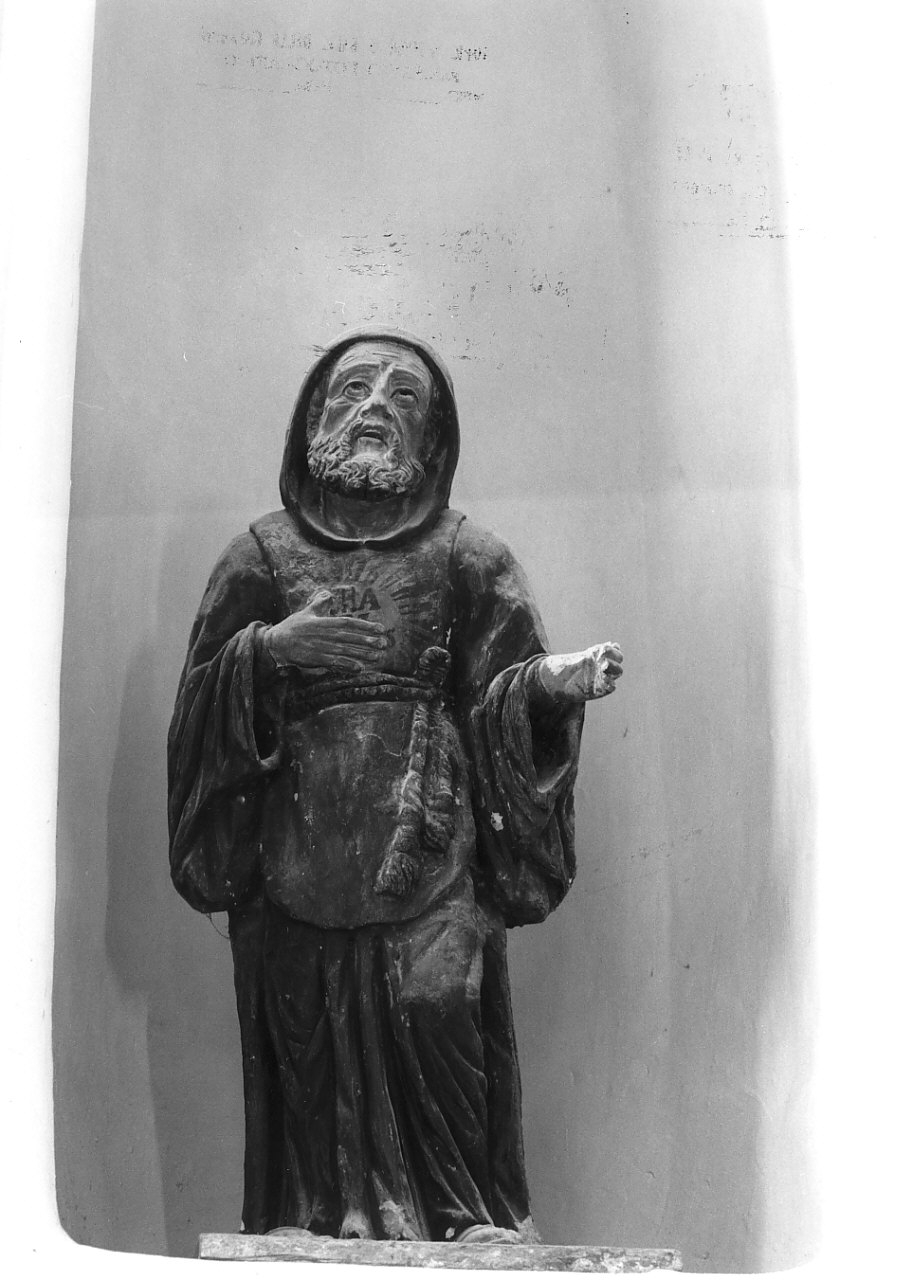 San Francesco di Paola (statua, opera isolata) - bottega Italia meridionale (fine/inizio secc. XVIII/ XIX)