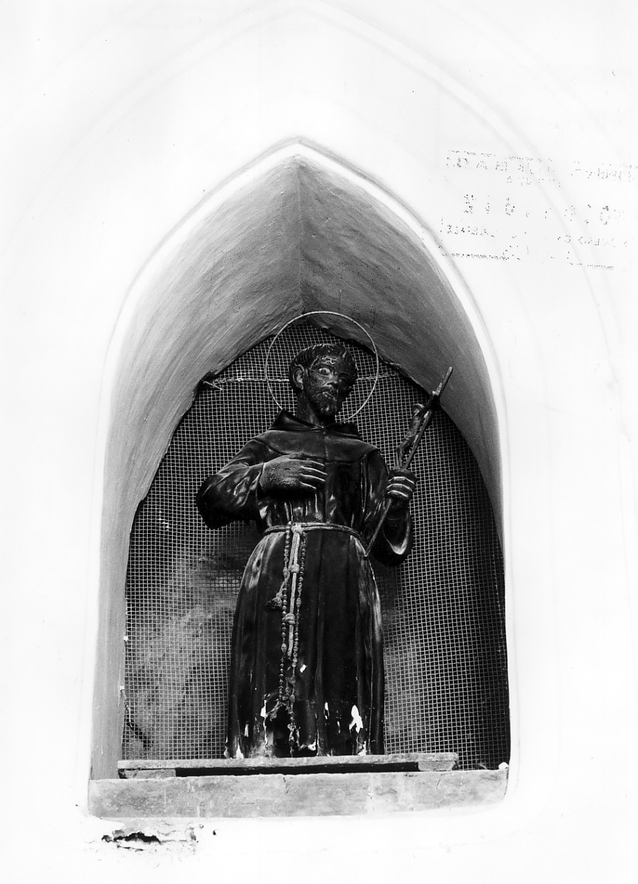 San Francesco d'Assisi (statua, opera isolata) - bottega calabrese (fine/inizio secc. XVIII/ XIX)