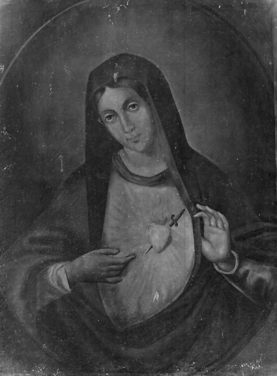 Madonna Addolorata (dipinto, opera isolata) - ambito calabrese (fine/inizio secc. XIX/ XX)
