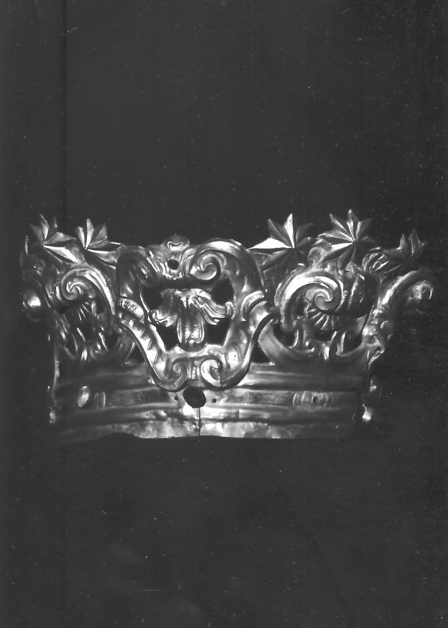 corona da statua, opera isolata - bottega Italia meridionale (sec. XIX)