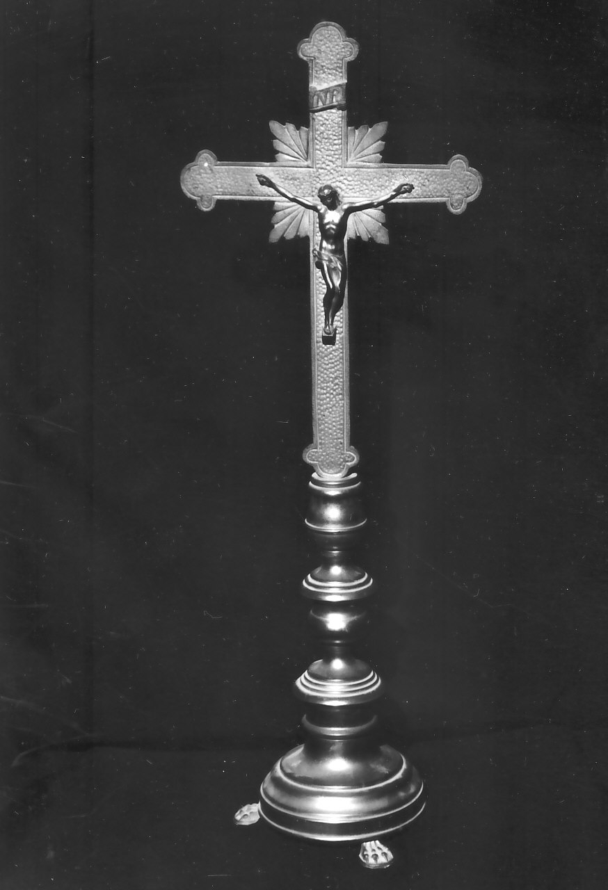 croce d'altare, opera isolata - bottega calabrese (fine sec. XIX)