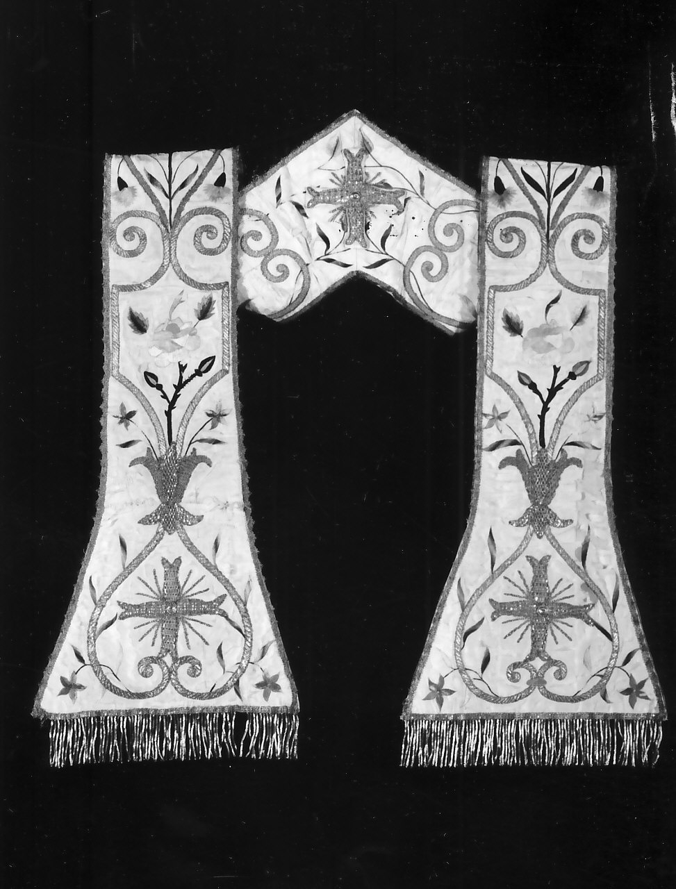 stola, opera isolata - manifattura calabrese (sec. XIX)