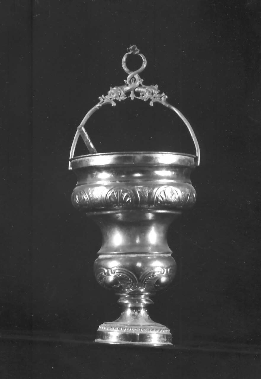 secchiello per l'acqua benedetta, serie - bottega Italia meridionale (inizio sec. XX)