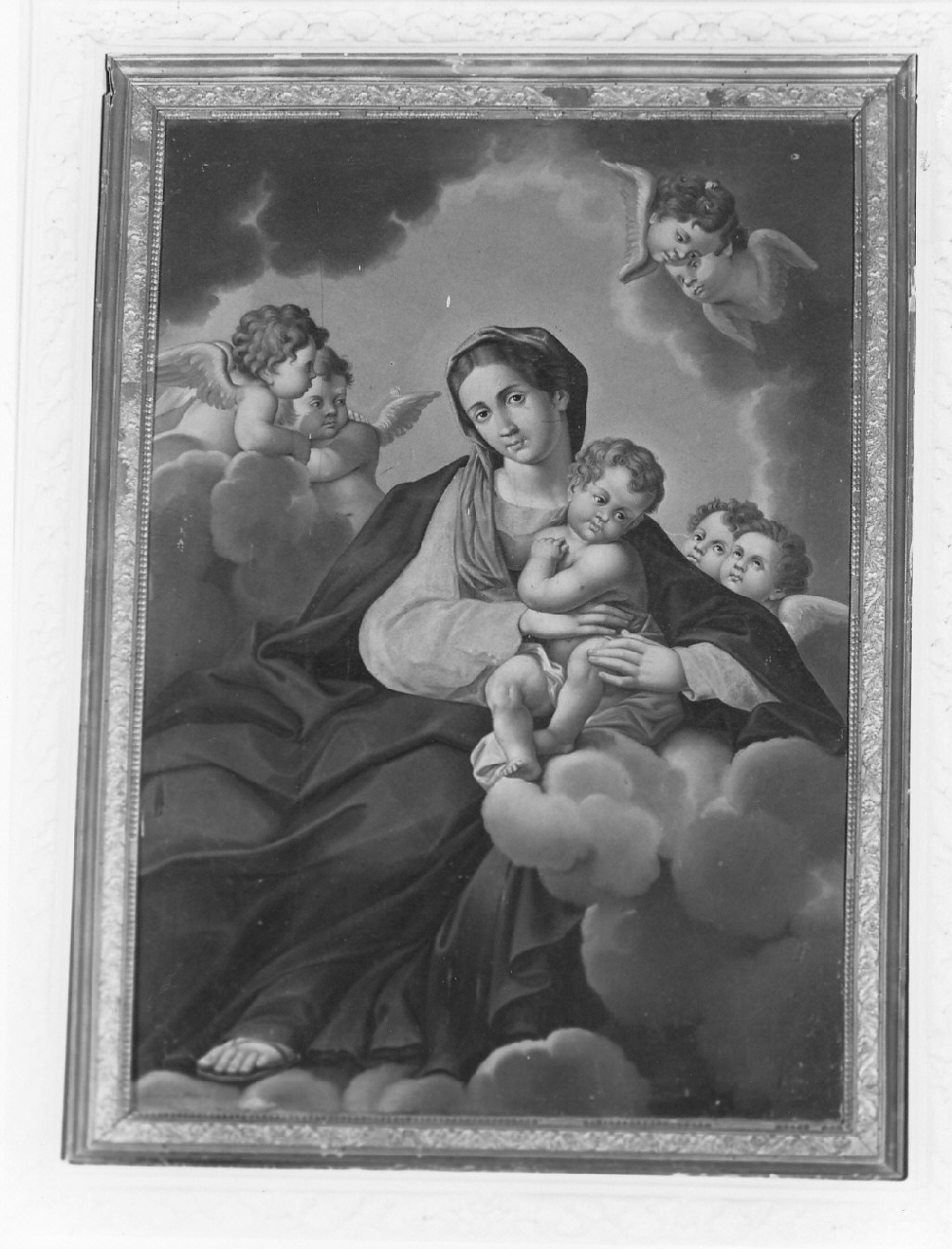 Madonna delle Grazie, Madonna con Bambino (dipinto, opera isolata) di Strani Sergio (sec. XIX)