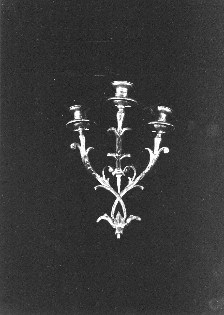 candeliere da parete, serie - bottega Italia meridionale (fine sec. XIX)