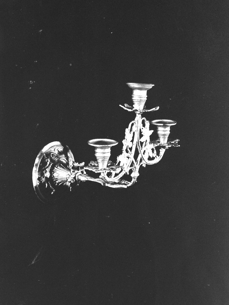 candeliere da parete, serie - bottega Italia meridionale (fine sec. XIX)