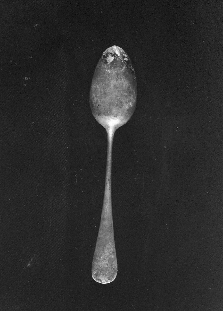 cucchiaio per incenso, opera isolata - bottega Italia meridionale (seconda metà sec. XIX)