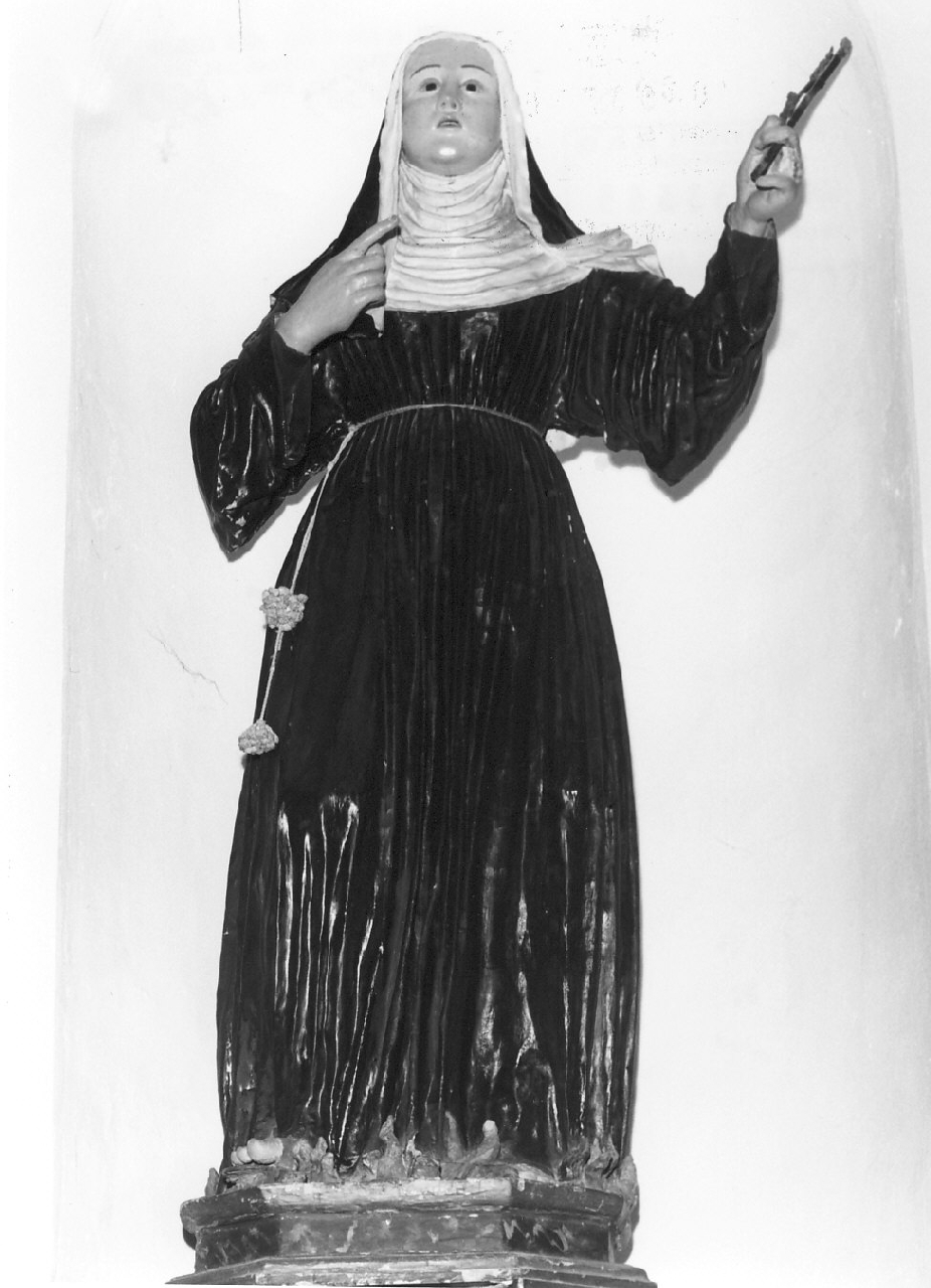 Santa Rita da Cascia (statua, opera isolata) - bottega Italia meridionale (sec. XIX)