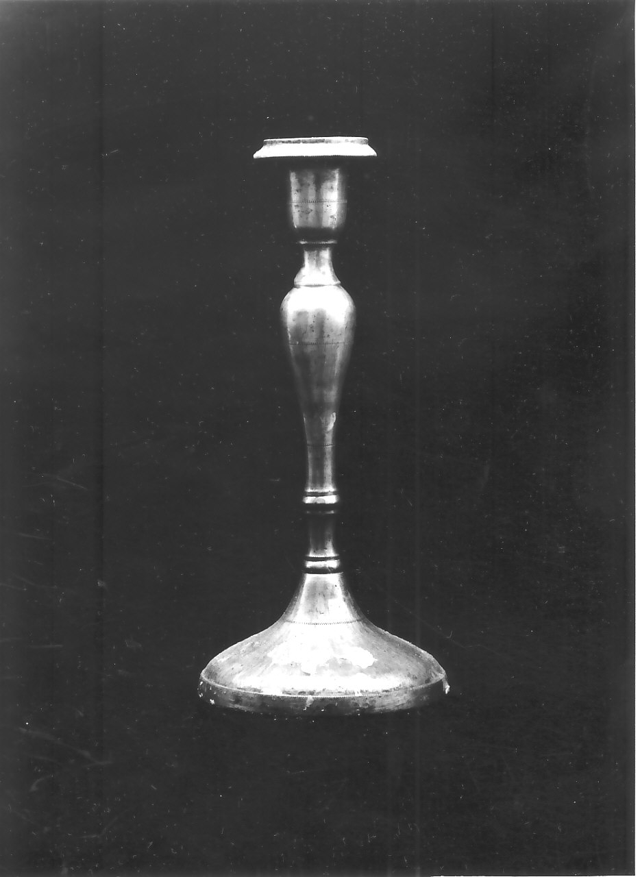 candeliere, serie - bottega calabrese (fine/inizio secc. XIX/ XX)