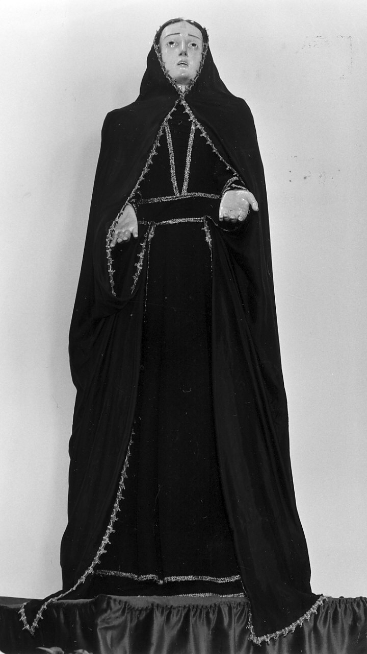 Madonna Addolorata (statua, opera isolata) - bottega Italia meridionale (sec. XIX)