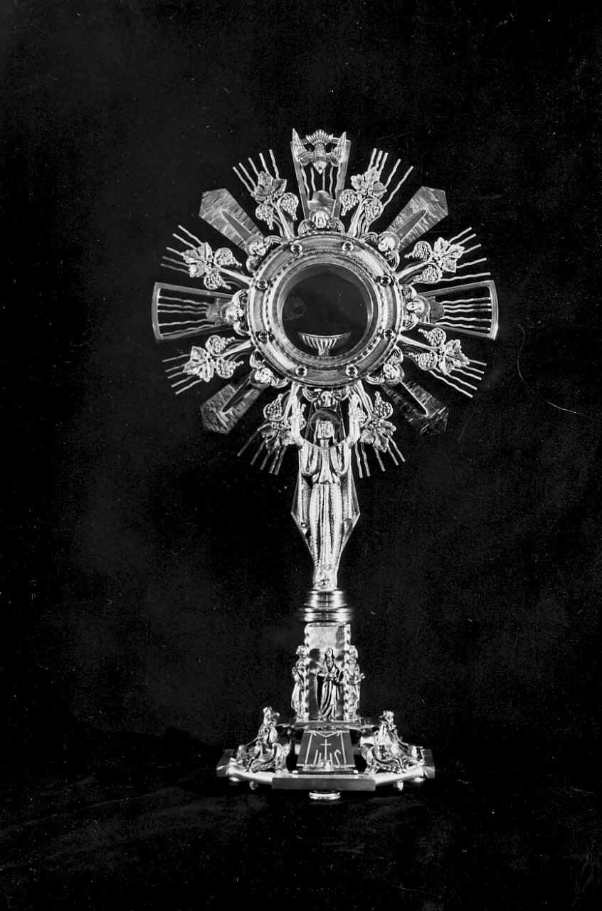 ostensorio - a raggiera, opera isolata - bottega italiana (sec. XX)
