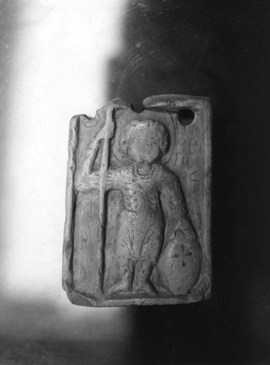 San Giorgio (amuleto, opera isolata) - bottega Italia meridionale (sec. X, sec. XIII)