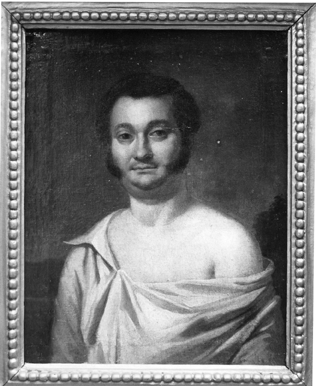 Lo scamiciato, ritratto d'uomo (dipinto, opera isolata) di Landenberg (sec. XIX)