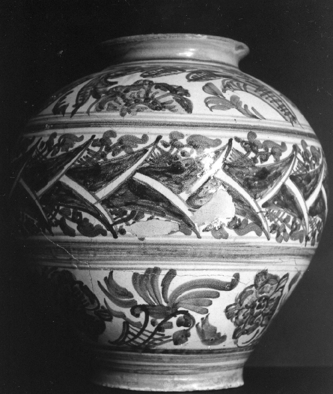 vaso da farmacia, opera isolata - bottega calabrese (sec. XVIII)