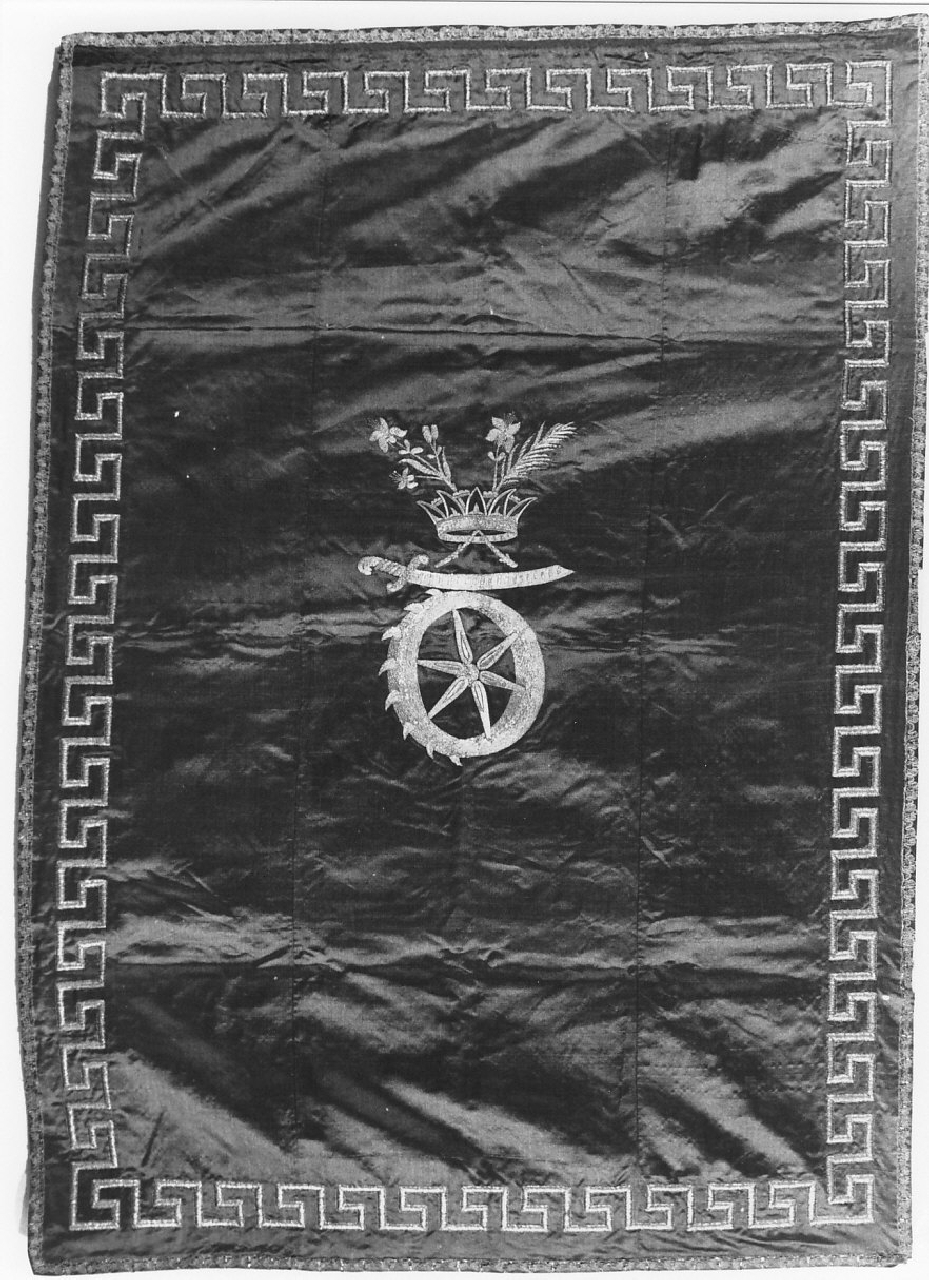 stendardo processionale, opera isolata - manifattura napoletana (seconda metà sec. XVIII)