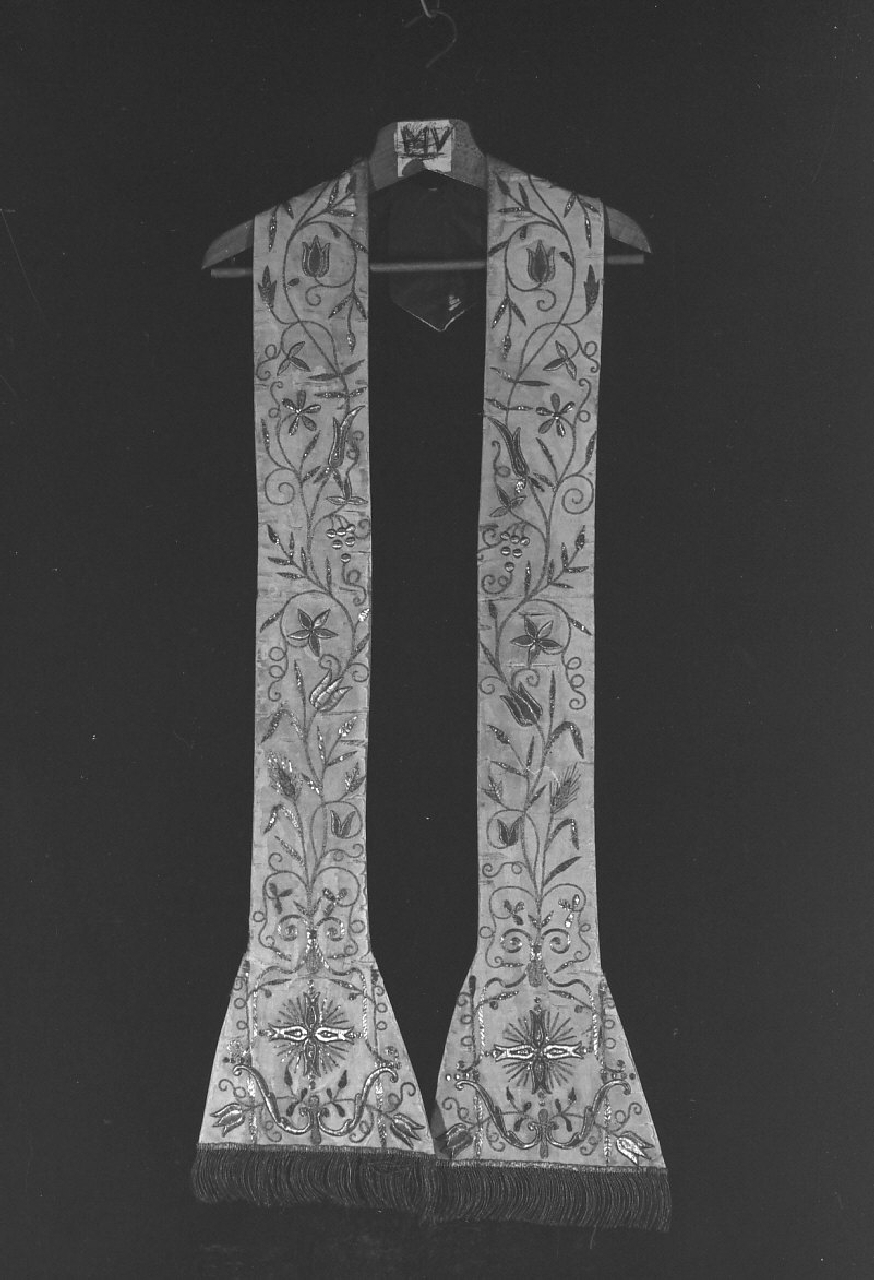 stola, opera isolata - manifattura napoletana (fine/inizio secc. XVIII/ XIX)