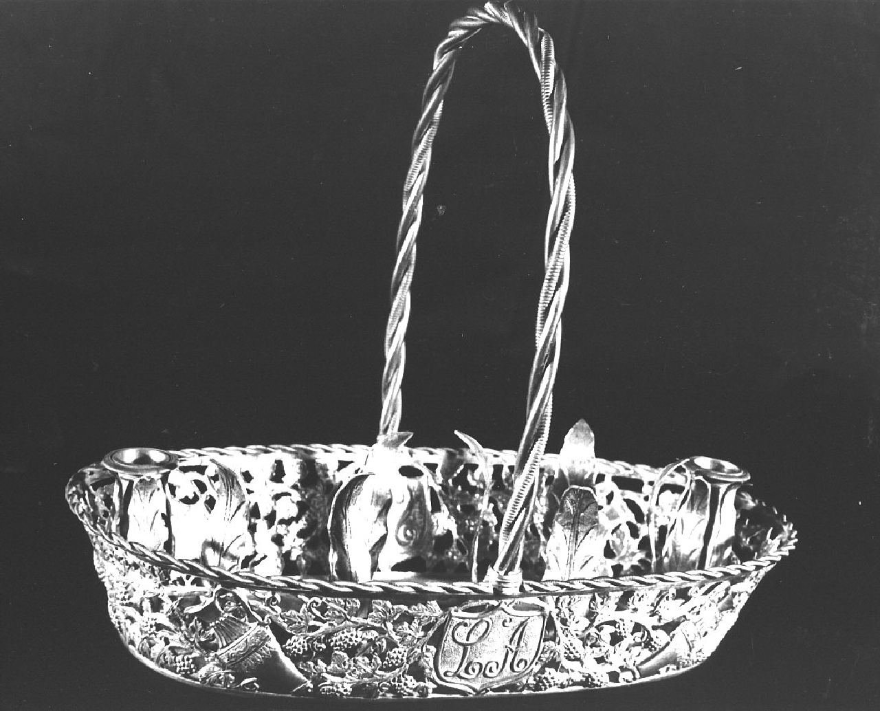 cestino, opera isolata - bottega napoletana (sec. XIX)