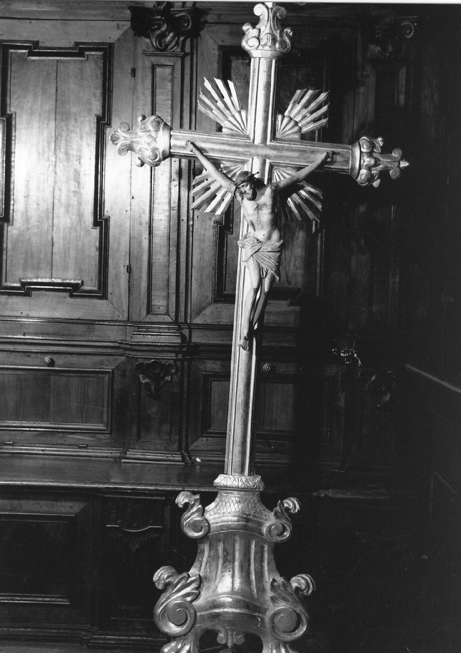 croce d'altare, opera isolata - bottega calabrese (sec. XIX)