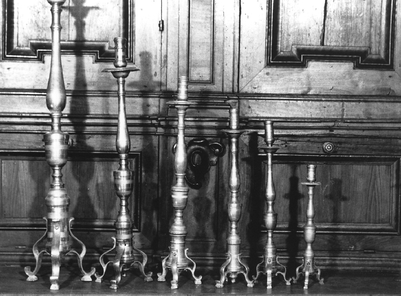 candelabro, serie - bottega calabrese (sec. XIX)