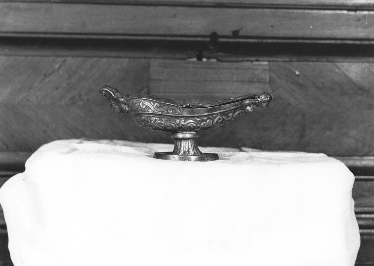 navicella portaincenso, opera isolata di Pane Gennaro (secondo quarto sec. XIX)