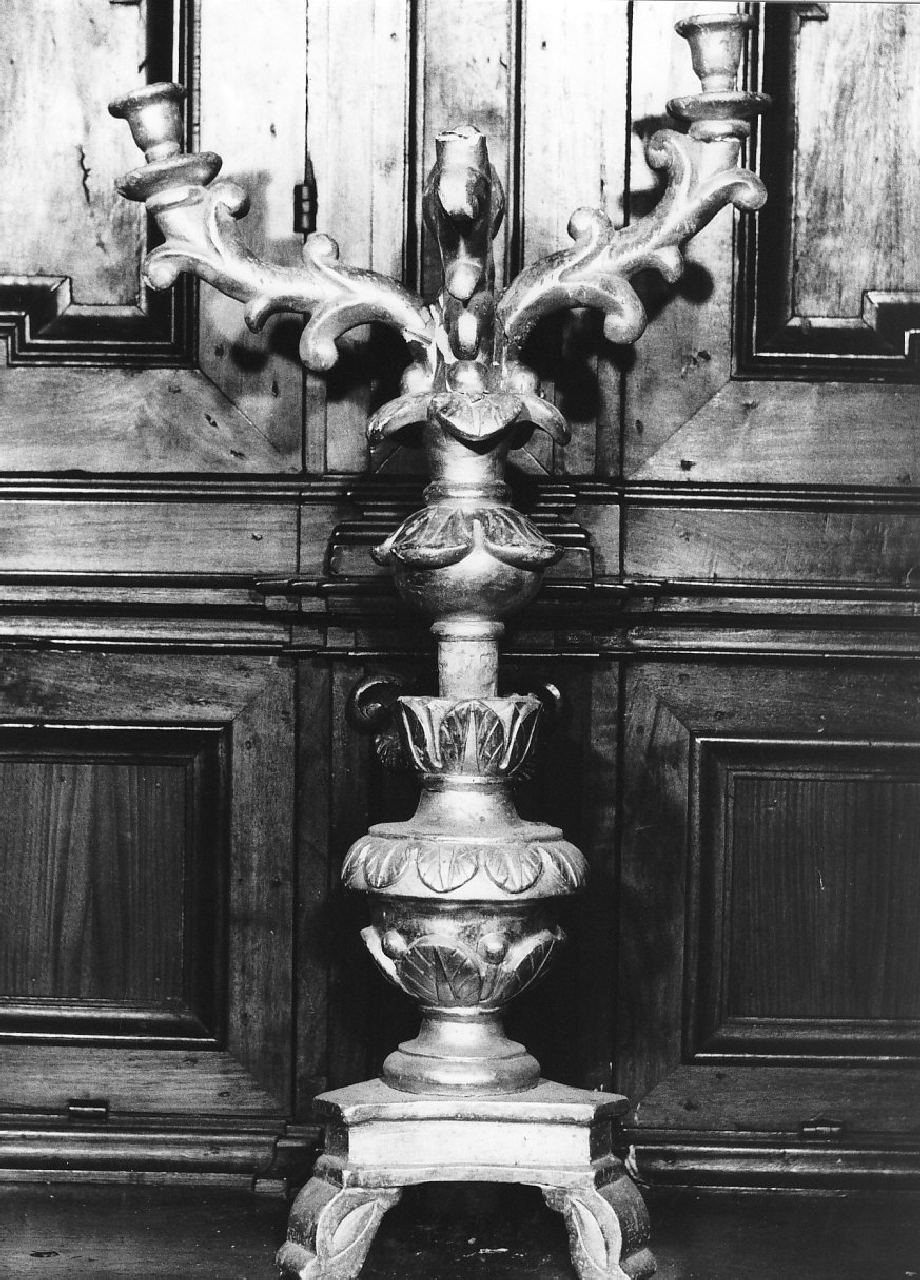 candelabro, opera isolata - bottega calabrese (sec. XVIII)