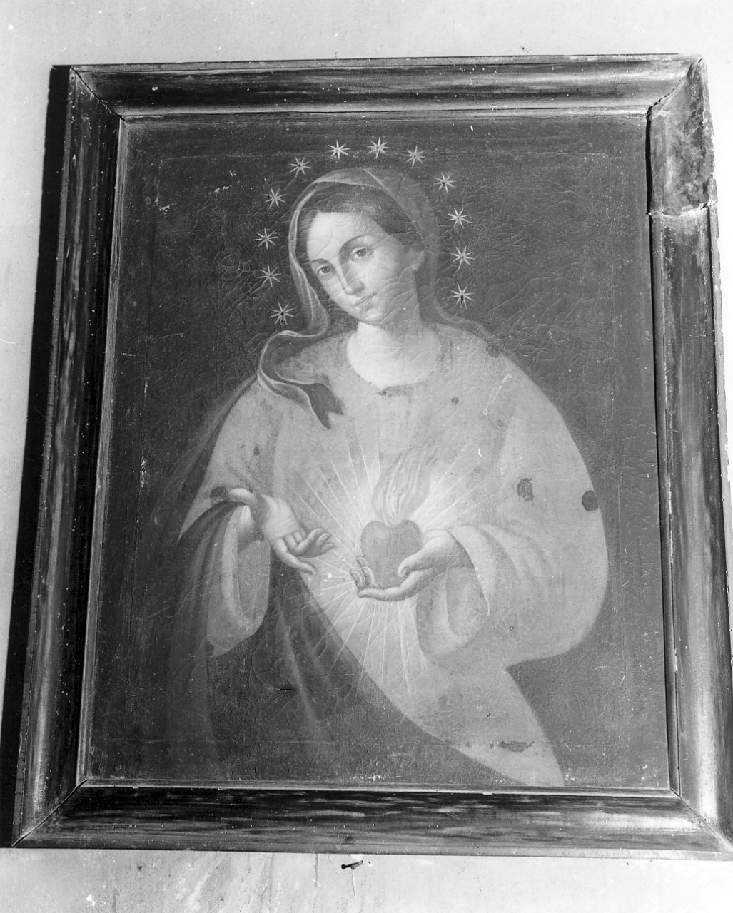 Sacro Cuore di Maria (dipinto, opera isolata) - ambito calabrese (sec. XIX)