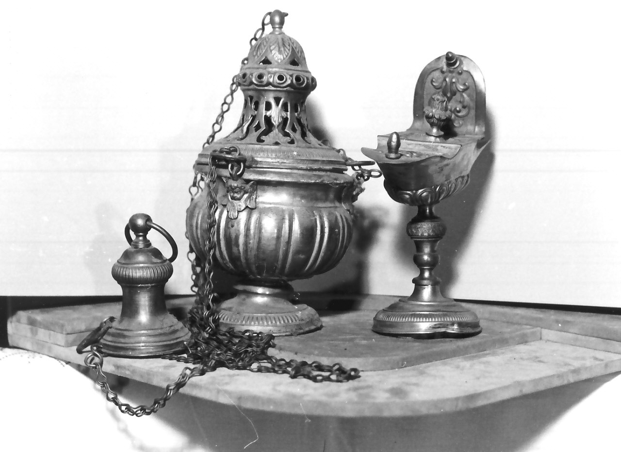 servizio per incensazione, insieme - manifattura Italia meridionale (sec. XIX)