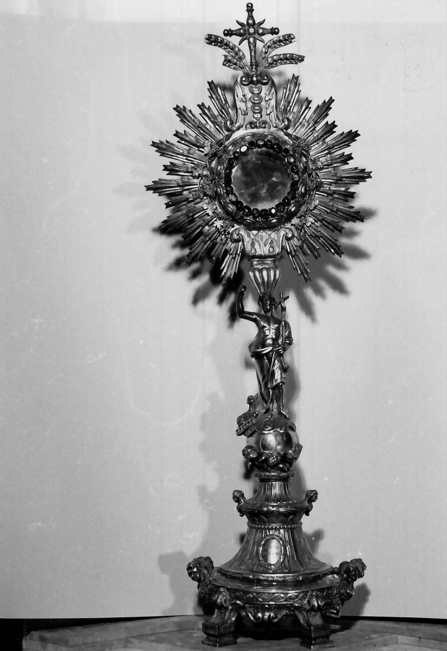 ostensorio - a raggiera, opera isolata - bottega napoletana (sec. XIX)