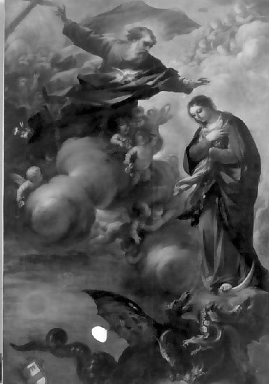 Immacolata Concezione (dipinto, opera isolata) di Giordano Luca (sec. XVII)