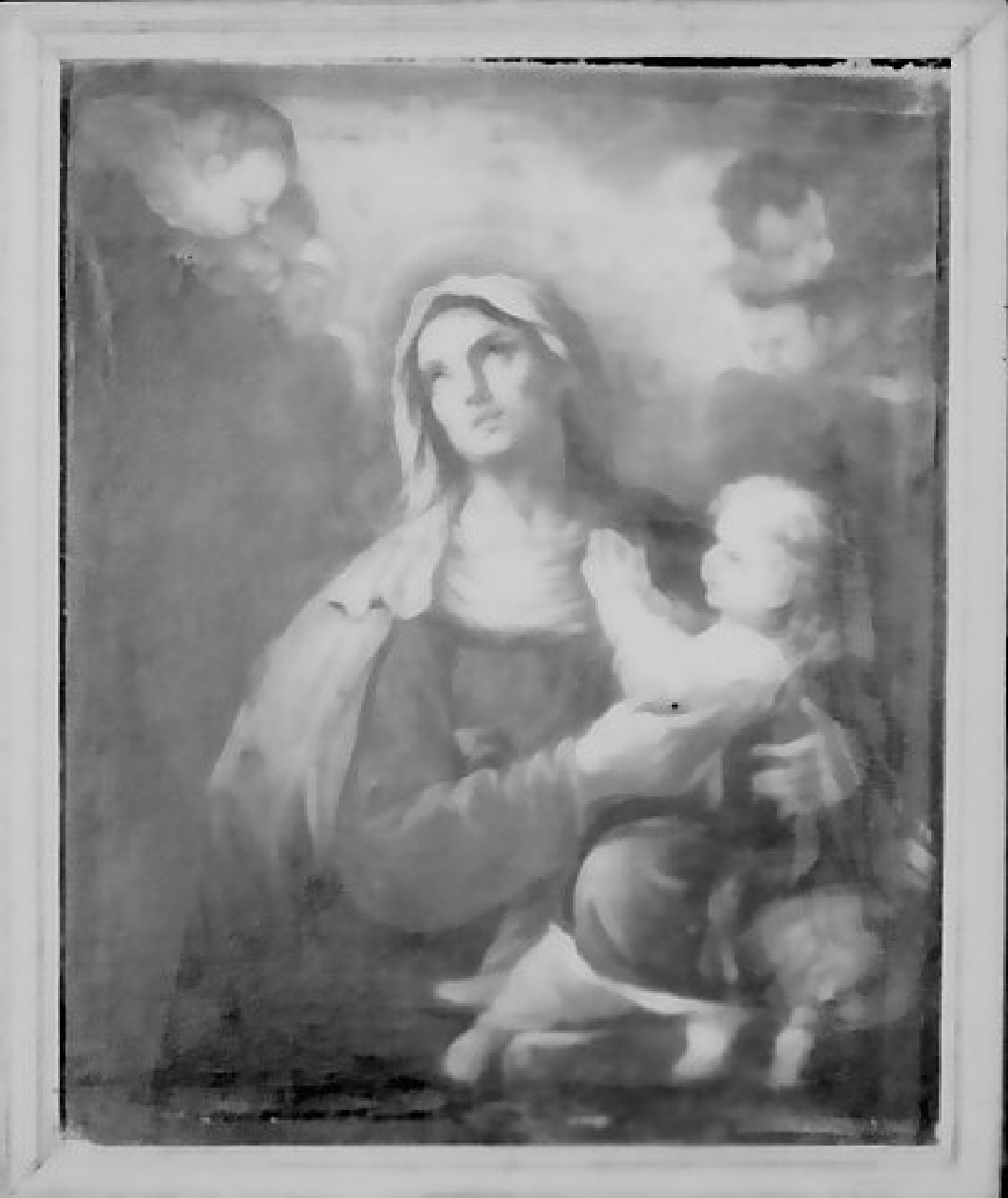 Maria Vergine bambina e Sant'Anna (dipinto, opera isolata) di Giordano Luca (sec. XVII)