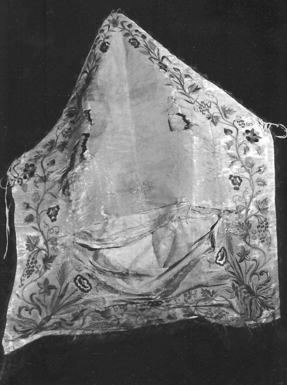 coperta di immagine sacra - manifattura calabrese (fine sec. XVIII)