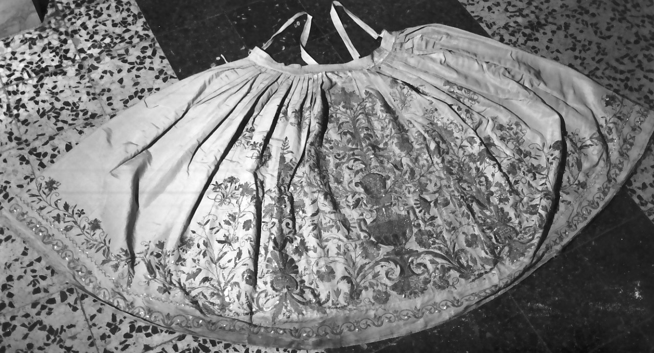 veste da statua, frammento - manifattura Italia meridionale (sec. XVIII, sec. XIX)